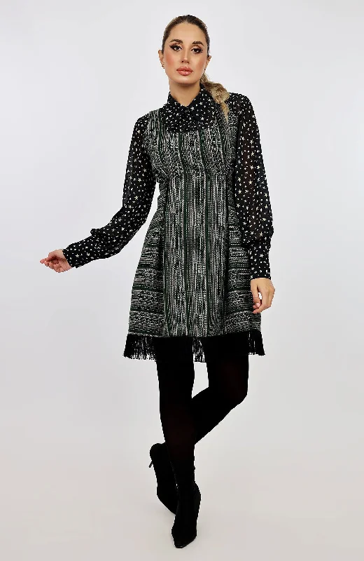 Jacquard Mini Dress