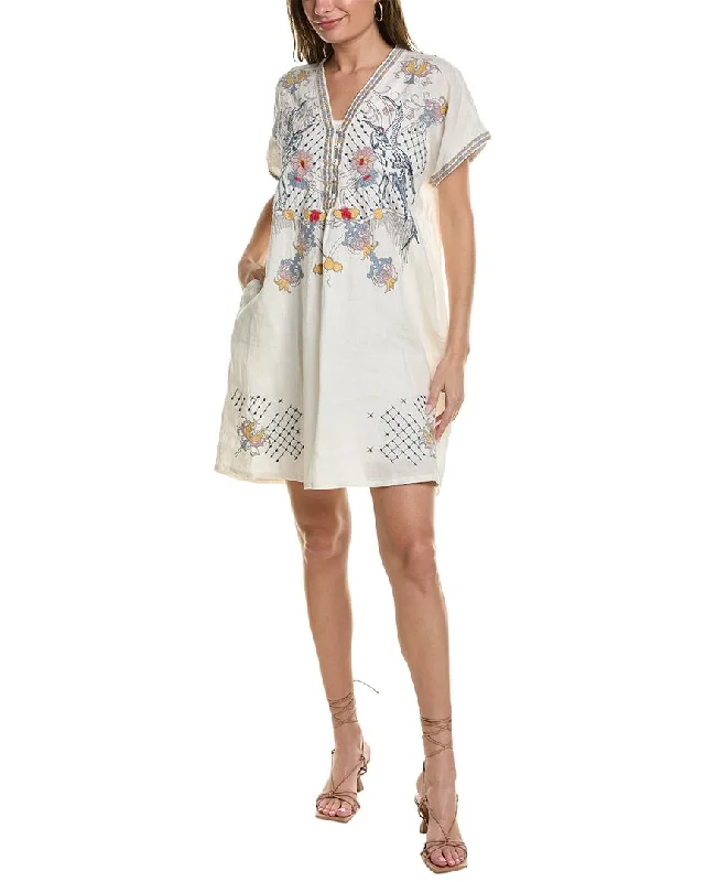 Johnny Was Zippy Linen Mini Dress