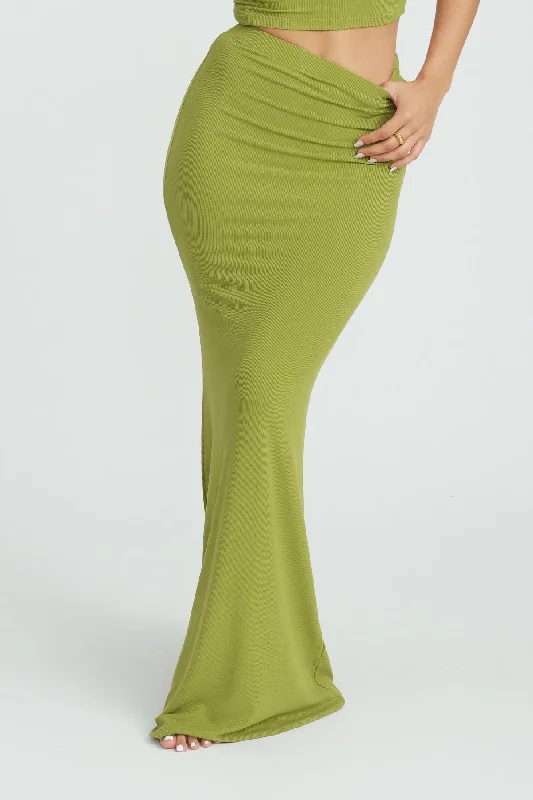 Dom Maxi Skirt- Moss