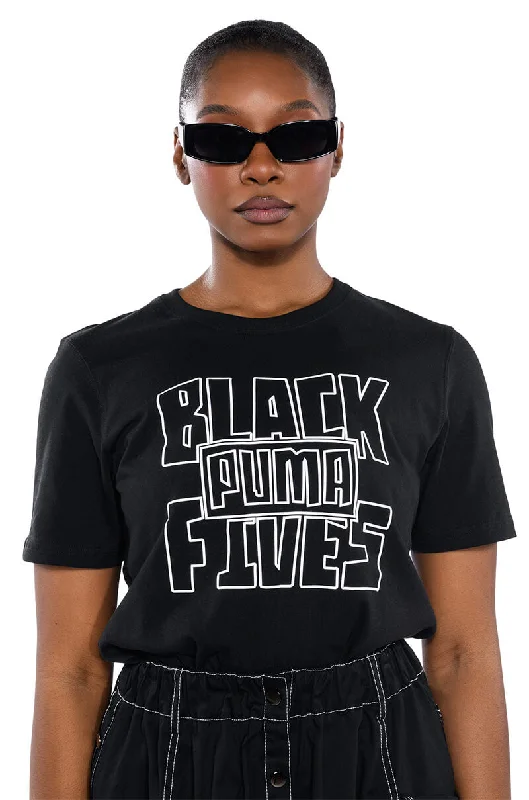 PUMA BLACK FIVES BARNSTORMING TEE Print Jacquard Patchwork