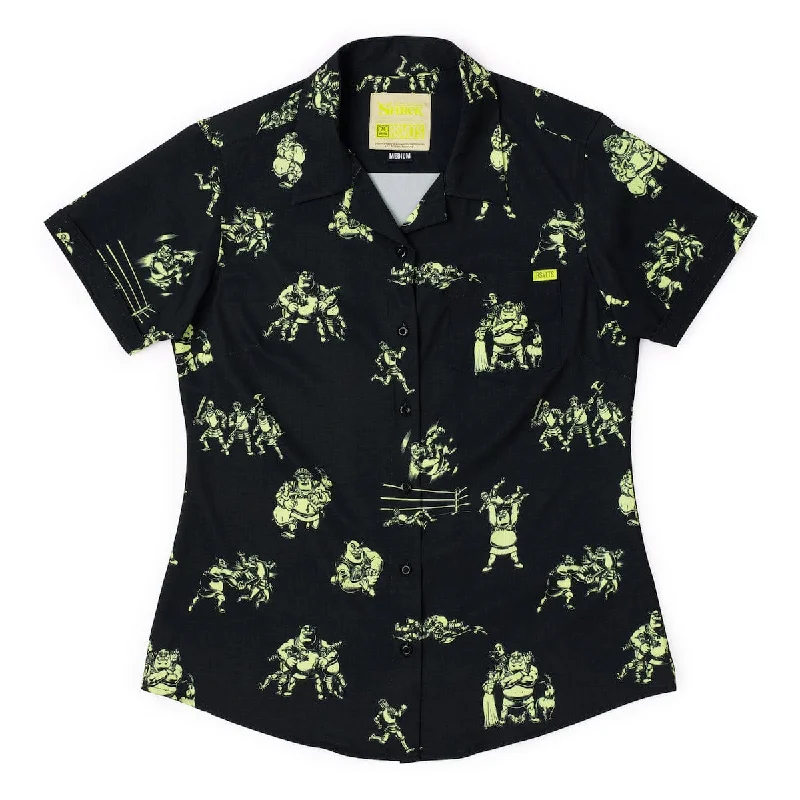 Shrek "Ogre Fight" – Women's KUNUFLEX Short Sleeve Shirt