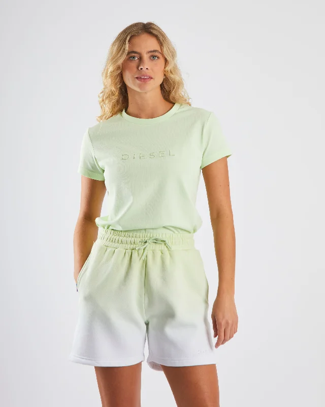 Darla Tee Green Tea Mesh Fabric Canvas Fabric Denim Fabric