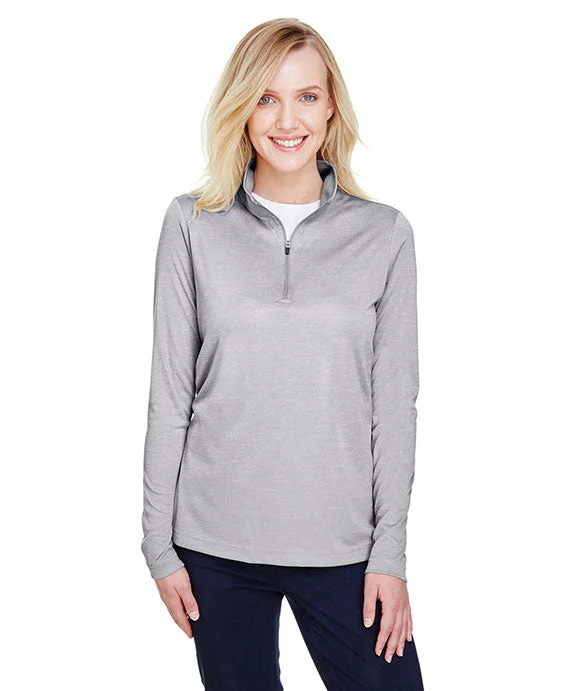 TT31HW - Team 365 Ladies Zone Sonic Heather Performance Quarter-Zip Shirt