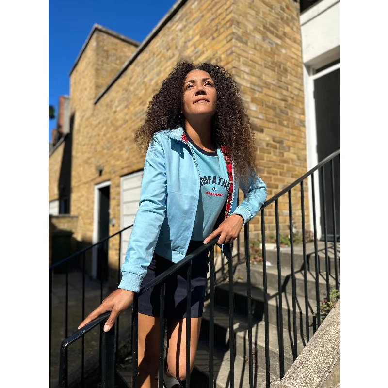 Modfather Clothing - Women's Sky Blue - Harrington Jacket