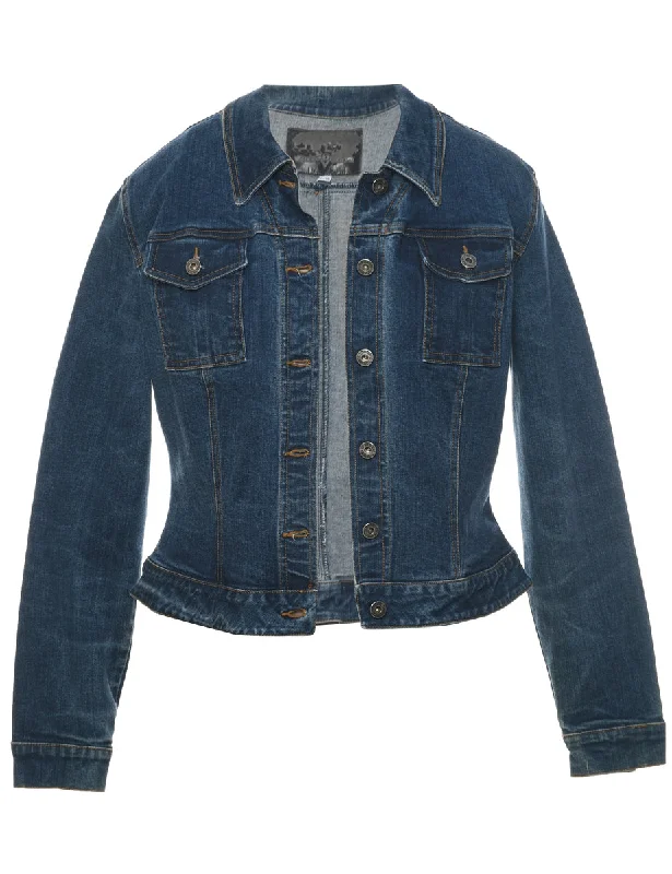 Dark Wash Denim Jacket - L