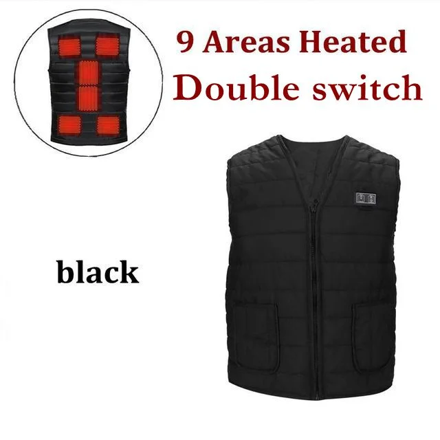 9 Areas Heated Black