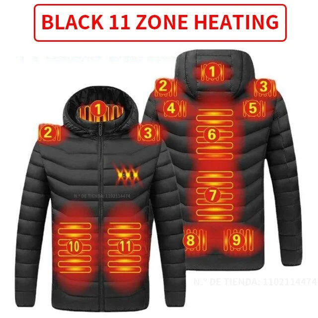 11Areas Heated Black