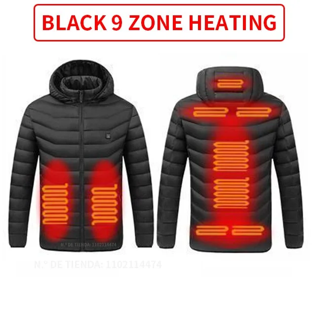 9Areas Heated Black