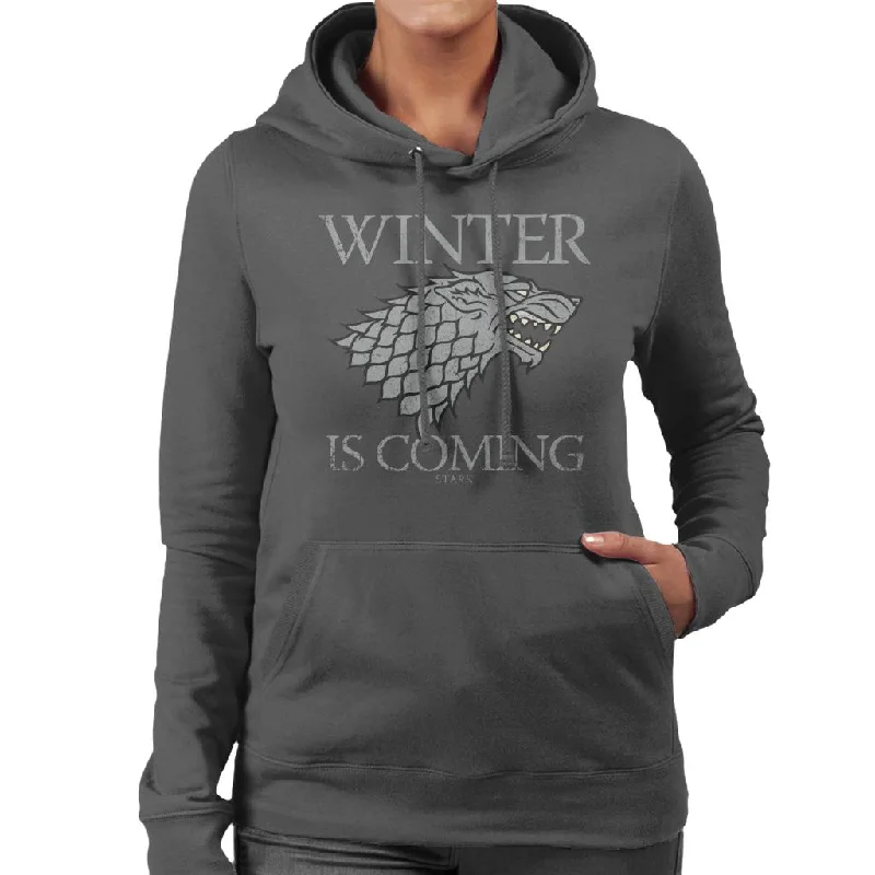 Game Of Thrones House Stark Winter Is Coming Women's Hooded Sweatshirt