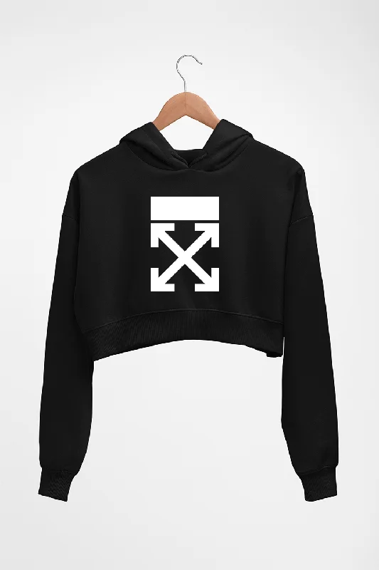 Off-white Crop HOODIE FOR WOMEN