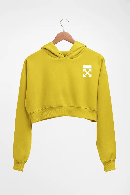 off White logo Crop HOODIE FOR WOMEN