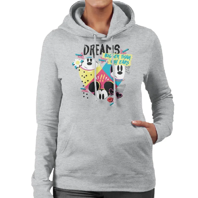 Disney Mickey Mouse Dreams Bigger Than My Ears Women's Hooded Sweatshirt