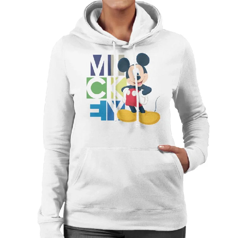 Disney Mickey Mouse Pose Women's Hooded Sweatshirt