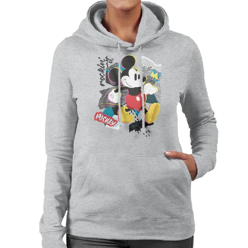 Disney Mickey Mouse Retro Pop Art Women's Hooded Sweatshirt