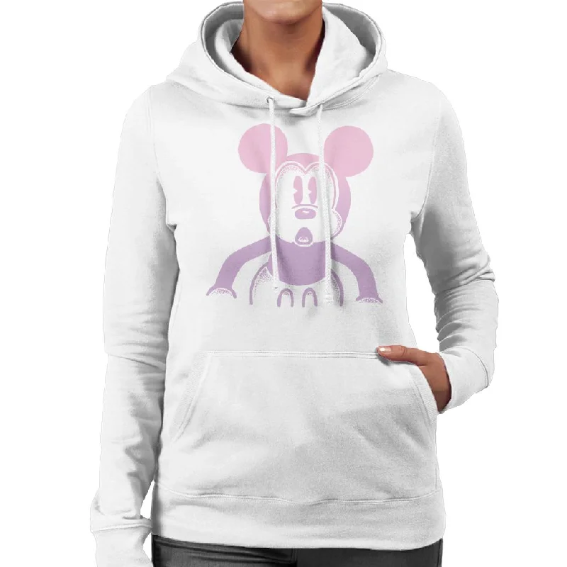 Disney Mickey Mouse Retro Silhouette Women's Hooded Sweatshirt