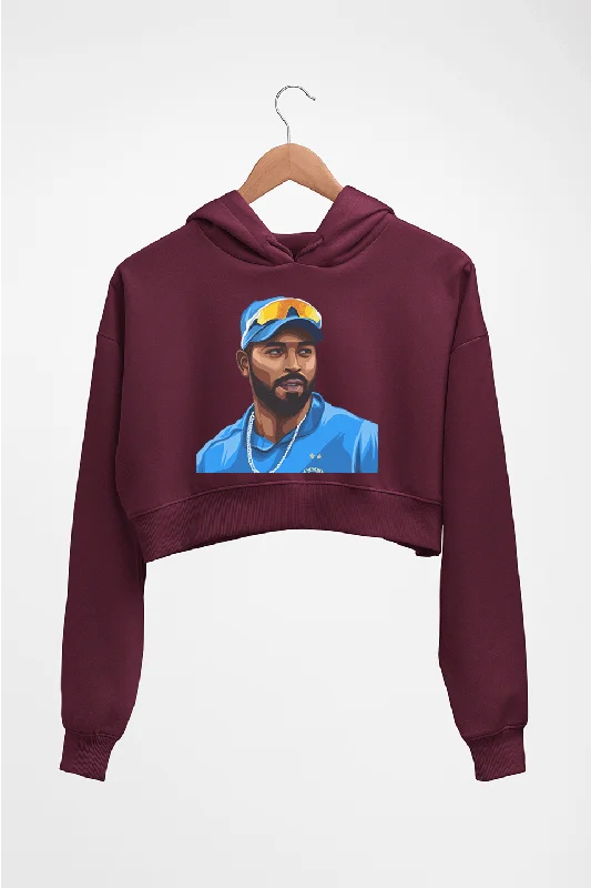 Hardik Pandya Crop HOODIE FOR WOMEN