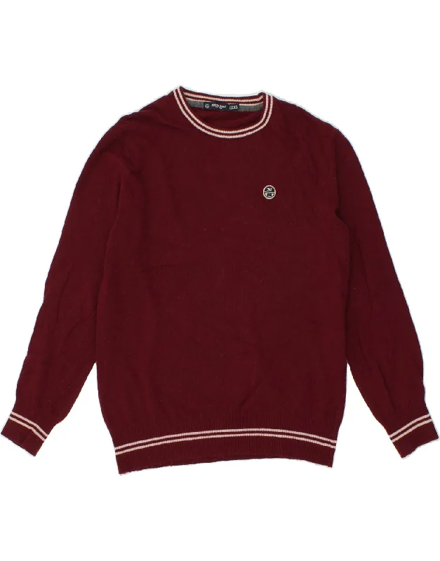 NORTH SAILS Womens Crew Neck Jumper Sweater UK 20 2XL Burgundy Wool