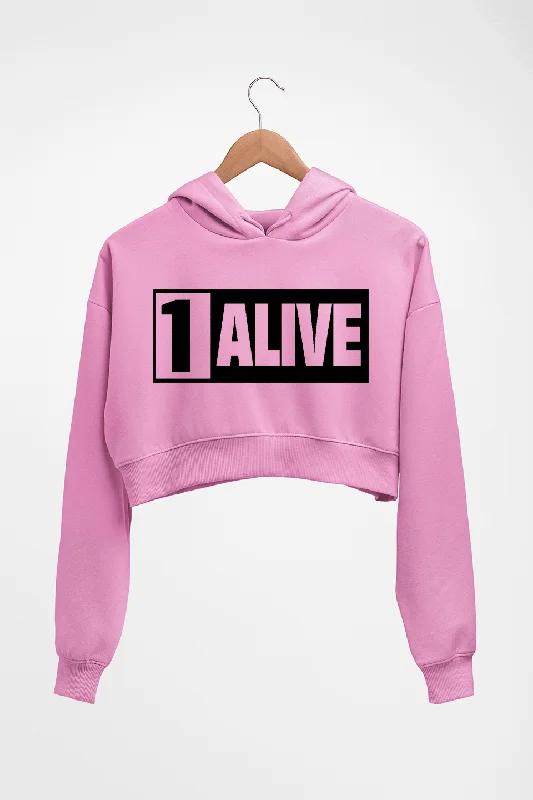 PUBG 1 Alive Crop HOODIE FOR WOMEN