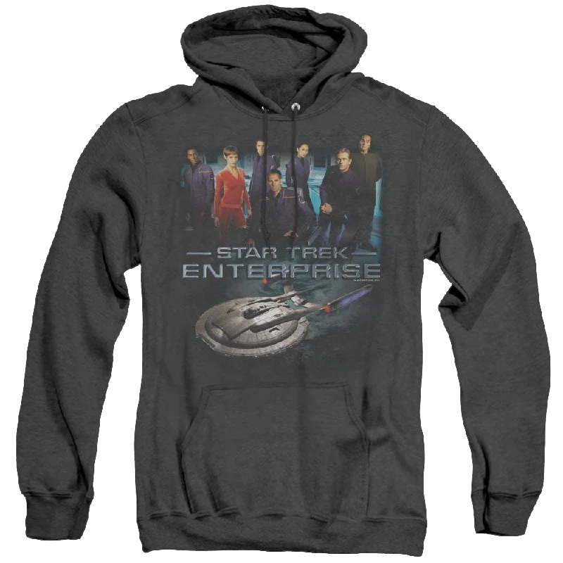 Star Trek Enterprise Enterprise Crew - Heather Pullover Hoodie