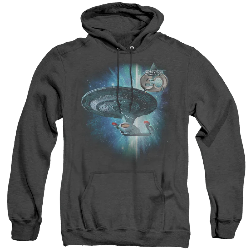 Star Trek The Next Generation Ship 30 - Heather Pullover Hoodie