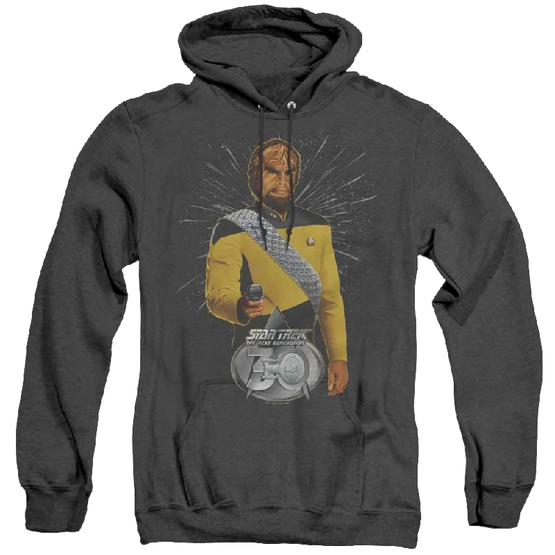 Star Trek The Next Generation Worf 30 - Heather Pullover Hoodie