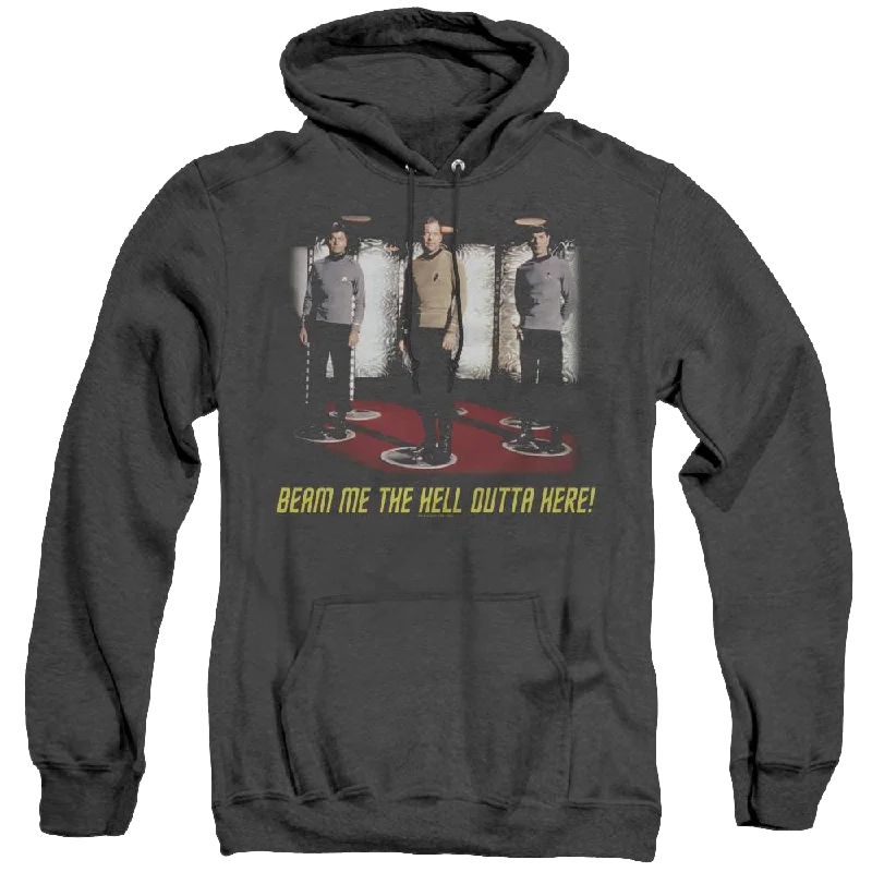 Star Trek The Original Series Beam Me Out - Heather Pullover Hoodie