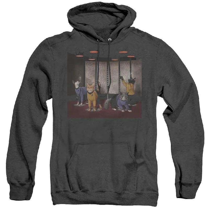 Star Trek The Original Series Beam Meow Up - Heather Pullover Hoodie