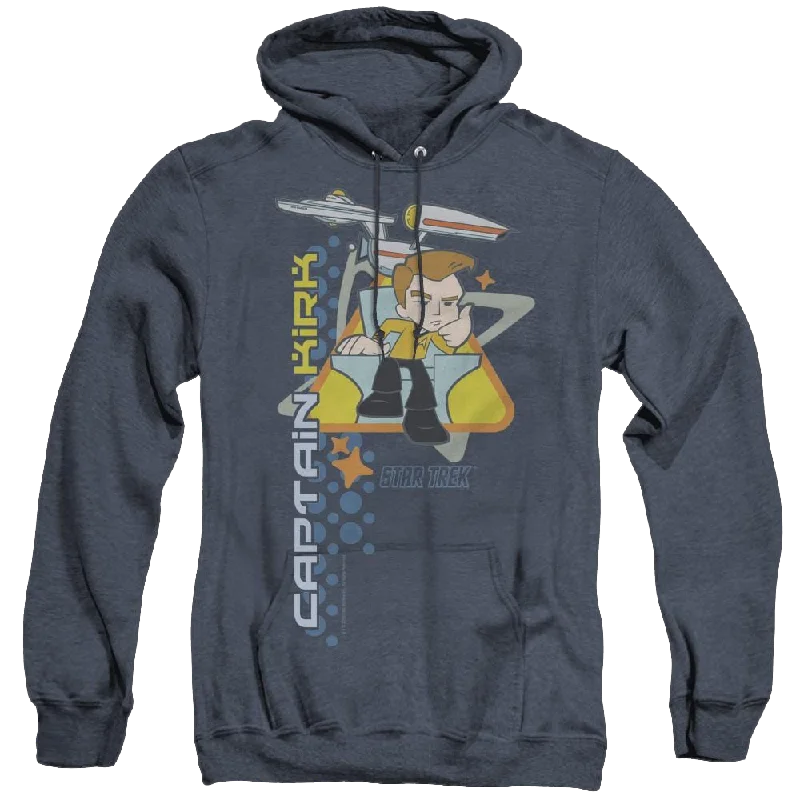 Star Trek The Original Series Captains Chair - Heather Pullover Hoodie