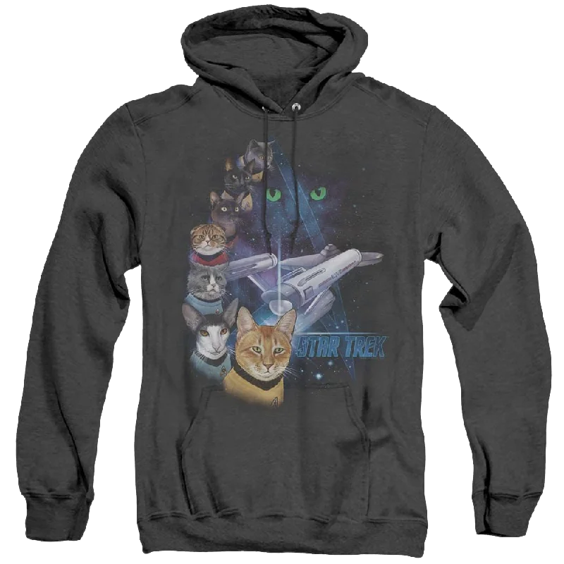 Star Trek The Original Series Feline Galaxy - Heather Pullover Hoodie