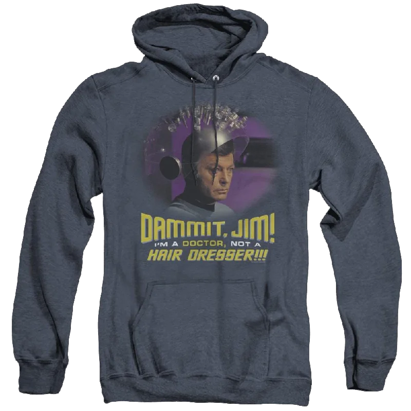 Star Trek The Original Series Not A Hair Dresser - Heather Pullover Hoodie