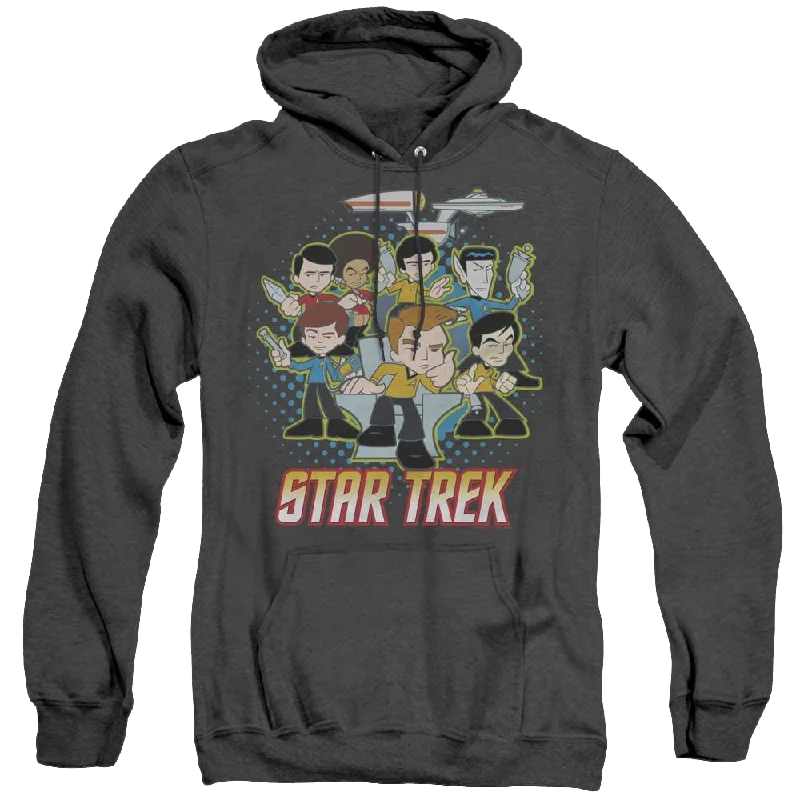 Star Trek The Original Series Quogs Collage - Heather Pullover Hoodie