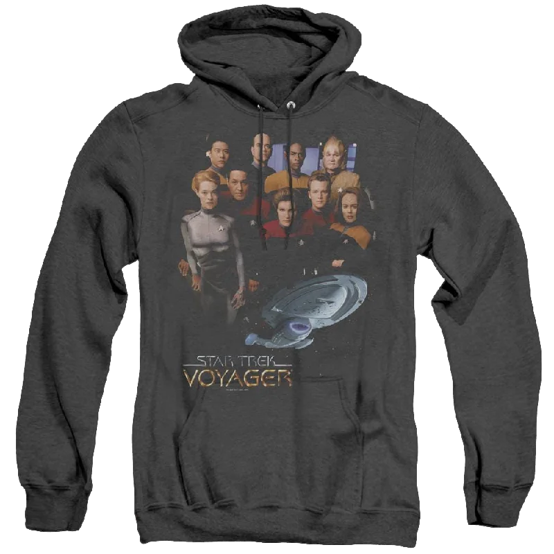 Star Trek Voyager Voyager Crew - Heather Pullover Hoodie