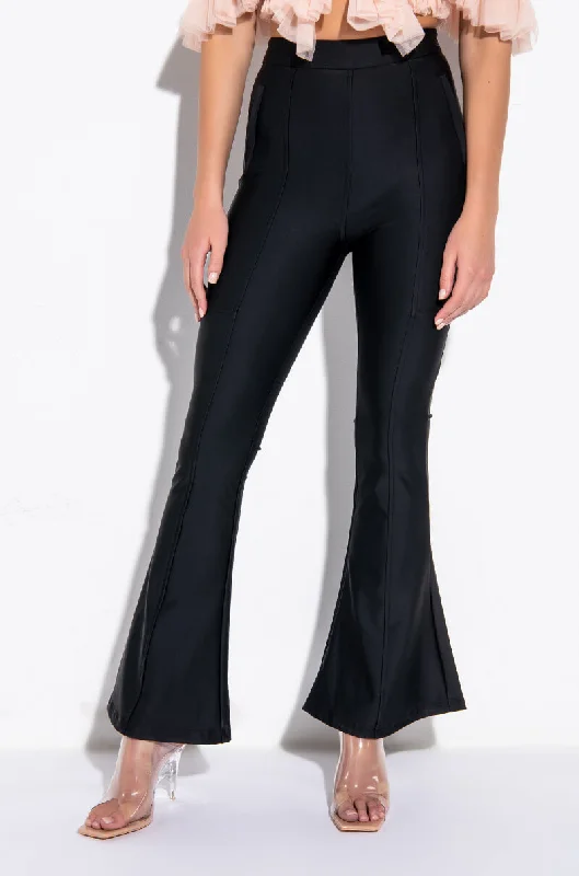 MAKING MOVES HIGH WAISTED FLARE TROUSER