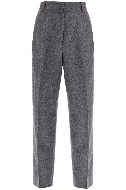 Double Pleated Trousers  - Grey