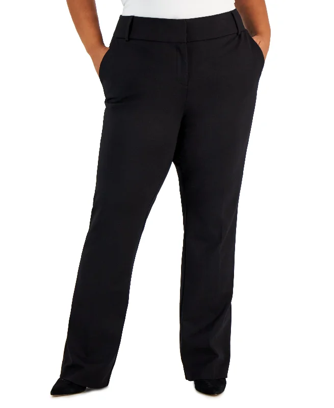 Alfani Plus Size Pressed Ponte Knit Trousers