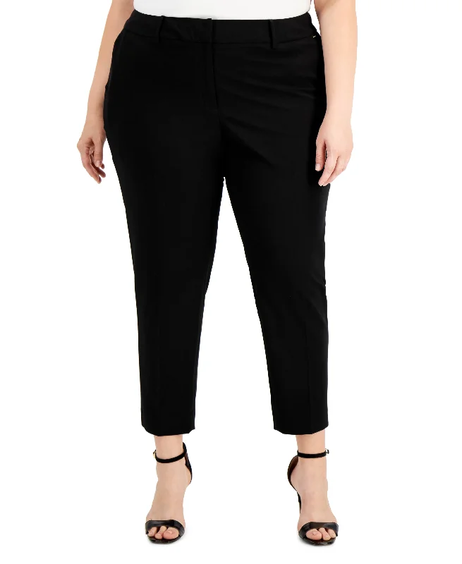 Calvin Klein Womens Plus Ankle Office Dress Pants