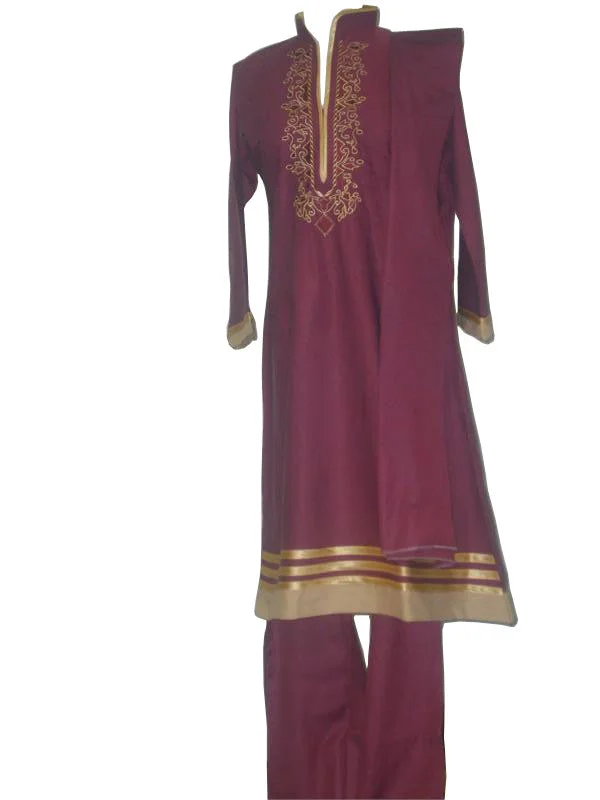 Fancy women's trouser kameez set with rich embroidery