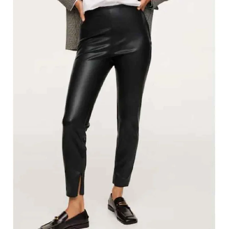 Faux Leather Skinny Trousers