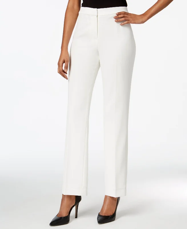 Straight-Leg Modern Crepe Dress Pants