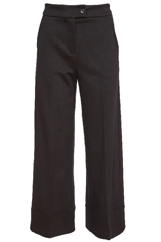 Naya 256 Black Turn-Up Trouser with Side Pocket