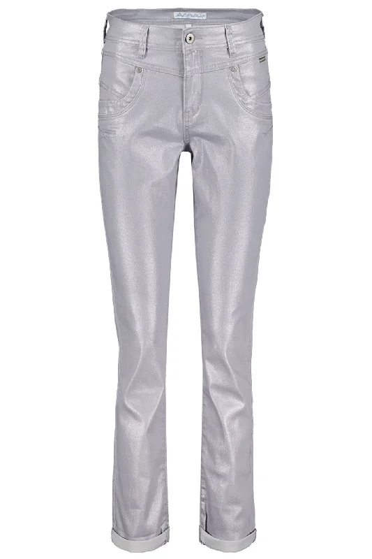 Red Button SRB4289 Relax Sparkle Trouser Dark Silver