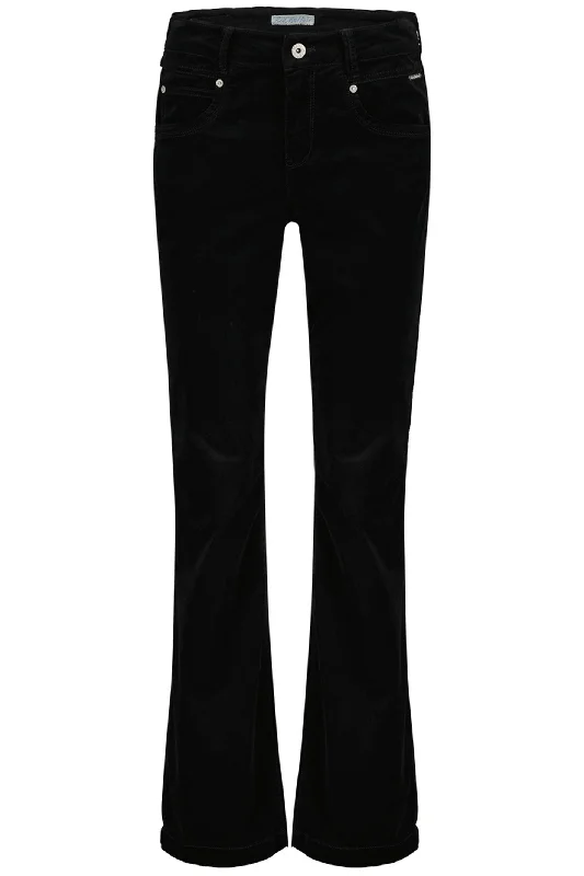 Red Button SRB4319 Bibette Velvet Trousers Black