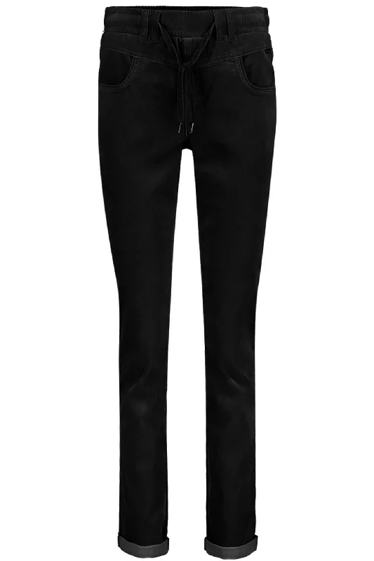 Red Button SRB4322 Tessy Velvet Trousers Black