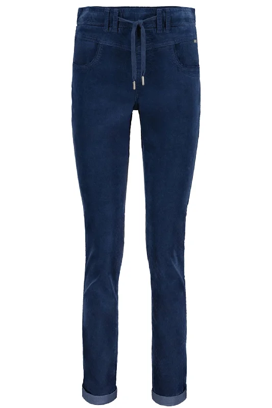 Red Button SRB4322 Tessy Velvet Trousers Jeans Blue