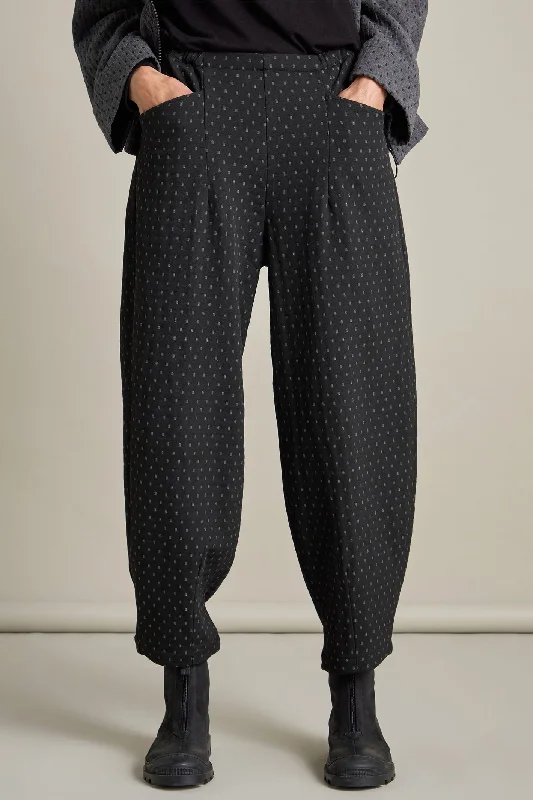 Sahara SPP5908-SDFJ Black/Grey Square Jacquard Bubble Trouser